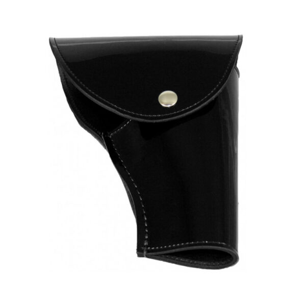 Boston Leather® 5030 Honor Guard Flap Holster Black Clarino with gold button