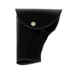 Boston Leather® 5030 Honor Guard Flap Holster Black Clarino with gold button