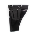 Boston Leather® 5030 Honor Guard Flap Holster Black Clarino with silver button back