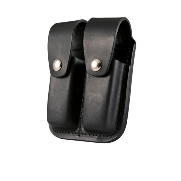 Boston Leather® 5601 Double Stack Magazine Holder Black Plain