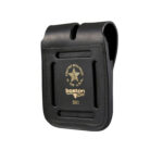 Boston Leather® 5601 Double Stack Magazine Holder Black Plain back