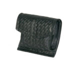 Boston Leather® 5640 Glove/Mask Pouch black basketweave no snap
