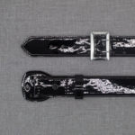Boston Leather 6501 – 2.25″ Fully Lined Sam Brown Duty Belt Clarino Black w/ silver buckle