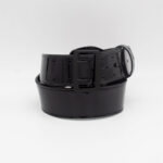 Boston Leather 6501 – 2.25″ Fully Lined Sam Brown Duty Belt Clarino Black w/ black buckle