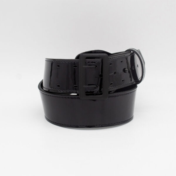 Boston Leather 6501 – 2.25″ Fully Lined Sam Brown Duty Belt Clarino Black w/ black buckle