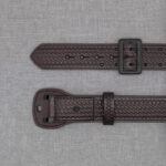 Boston Leather 6501 – 2.25″ Fully Lined Sam Brown Duty Belt Basketweave Brown w/ black buckle