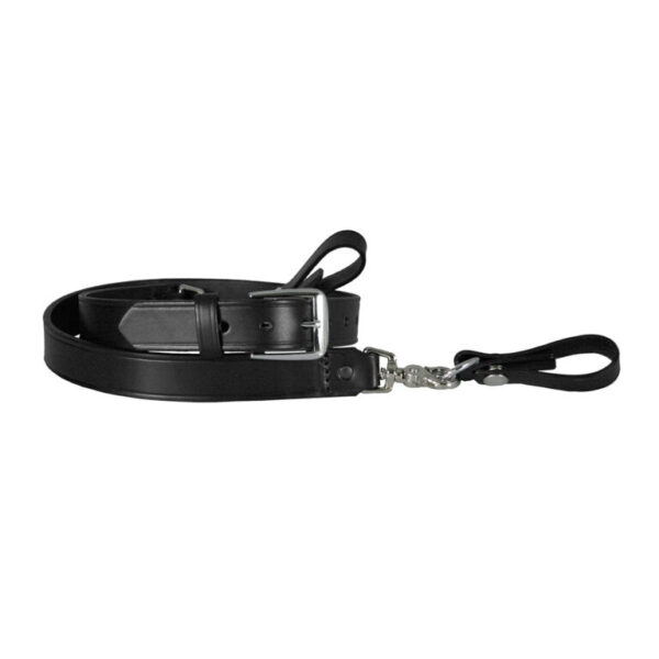 Boston Leather® 6511 Sam Browne Shoulder Strap black with sliver hardware