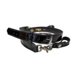 Boston Leather® 6511 Sam Browne Shoulder Strap black clarino with silver hardware