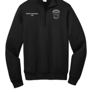 Port and Company® Core Fleece 1/4-Zip Pullover Sweatshirt Black with MPDC RSU Patch