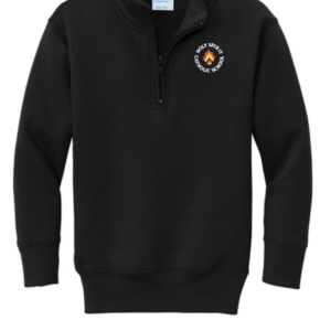 Holy Spirit Catholic School 1/4 Sweatshirt in Black Front