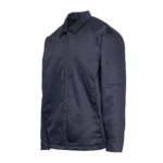 Game Style 1290 navy blue shop jacket with full-zip closure and collar for first responders