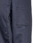 Game Style 1290 navy blue shop jacket with full-zip closure and collar for first responders