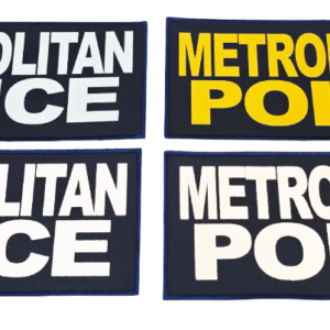 MPDC 11x4 METROPOLITAN POLICE back patch for ballistic vest with velcro backing