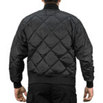 The Bravest Diamond Quilt Jacket 1221-J – black quilted jacket for first responders