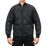The Bravest Diamond Quilt Jacket 1221-J – black quilted jacket for first responders