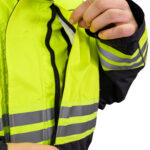 3555 Rescue Jacket – Hi-Vis ANSI Class 2 all-weather 3-in-1 safety parka for first responders black