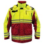 3555 Rescue Jacket – Hi-Vis ANSI Class 2 all-weather 3-in-1 safety parka for first responders red