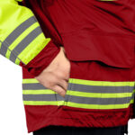 3555 Rescue Jacket – Hi-Vis ANSI Class 2 all-weather 3-in-1 safety parka for first responders red