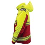 3555 Rescue Jacket – Hi-Vis ANSI Class 2 all-weather 3-in-1 safety parka for first responders red