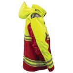 3555 Rescue Jacket – Hi-Vis ANSI Class 2 all-weather 3-in-1 safety parka for first responders red