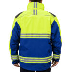 3555 Rescue Jacket – Hi-Vis ANSI Class 2 all-weather 3-in-1 safety parka for first responders red