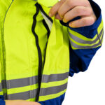 3555 Rescue Jacket – Hi-Vis ANSI Class 2 all-weather 3-in-1 safety parka for first responders red