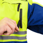 3555 Rescue Jacket – Hi-Vis ANSI Class 2 all-weather 3-in-1 safety parka for first responders red