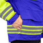 3555 Rescue Jacket – Hi-Vis ANSI Class 2 all-weather 3-in-1 safety parka for first responders red