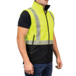 3950 4-in-1 Ripstop Deluxe Safety Parka – premium high-visibility black jacket with reflective striping for first responders