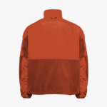 Game 2555 The Hero Jacket black front view fleece jacket with full zip closure and shoulder patch panels