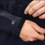 Navy 7650 Tactical Soft Shell quarter-zip pullover with stand-up collar, designed for first responders and tactical professionals.